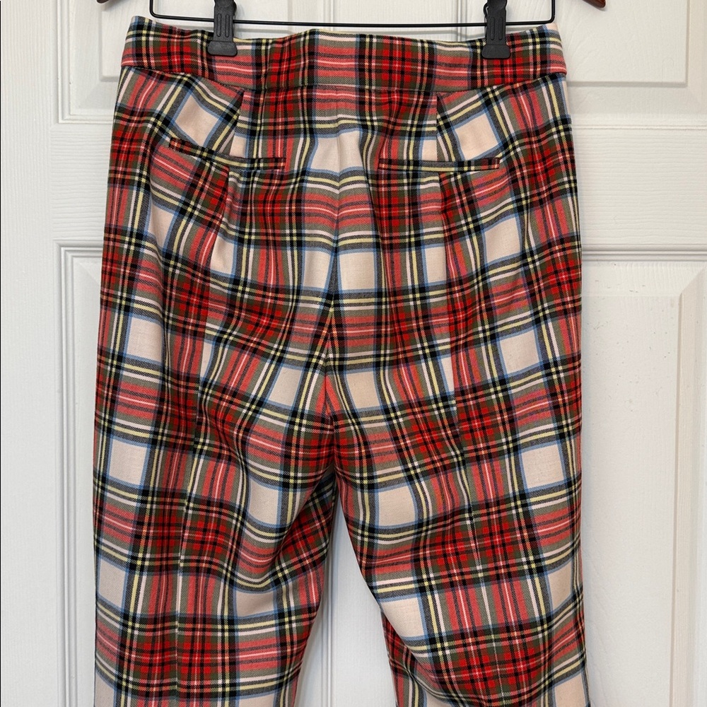 J. Crew Willa Stewart Tartan Plaid Wool Pants Size 6 NWT - Picture 7 of 10
